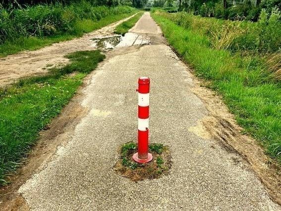 fietspaaltje en ongevalle