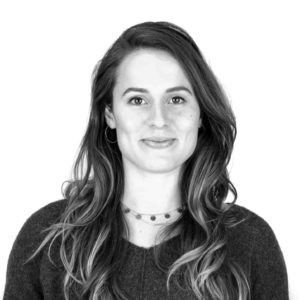 Stagiair Irene van der Linden.