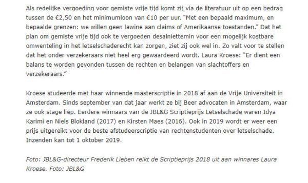 JBL&G scriptieprijs
