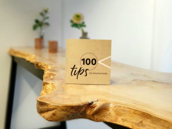 Het boekje dat JBL&G onlangs heeft uitgegeven: 100 tips bij letselschade.
