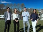 Arbeidsrechtjuristen Maarten Klok, Susanne Schreiber, Frederik Lieben en Irene van der Linden.